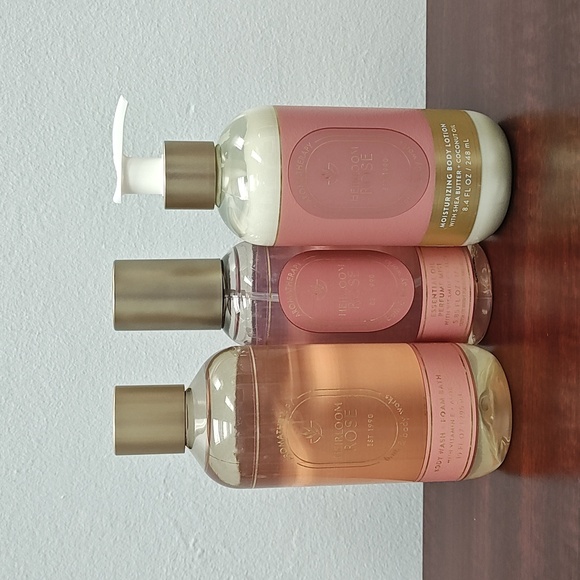 Bath & Body Works Other - Bath & Body Works HEIRLOOM ROSE Aromatherapy 3 Piece Body Care Bundle